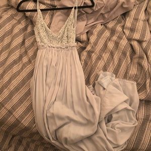 Floor Length Open Back Dress